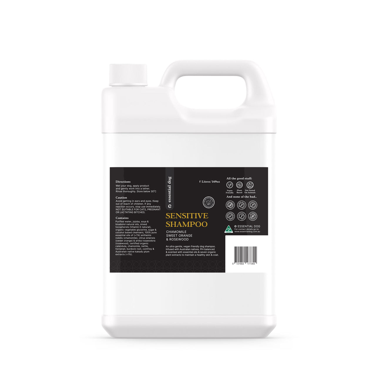 Sensitive Dog Shampoo: Chamomile, Sweet Orange & Rosewood-6