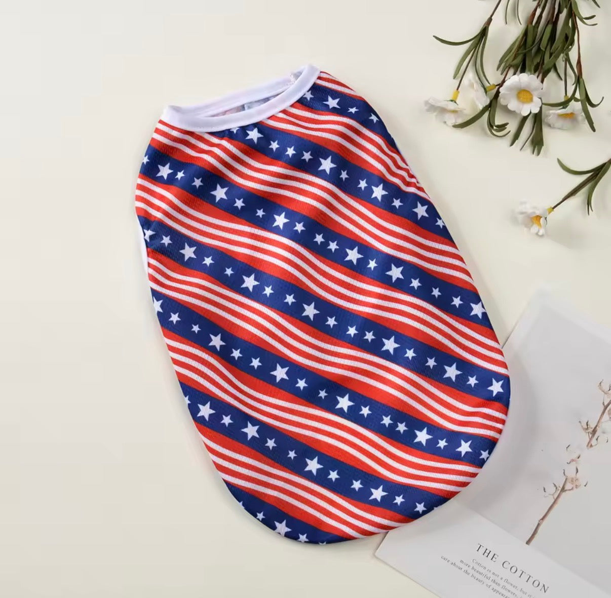 Small Medium Dog Independence Day Vest T-Shirt | 4th of July