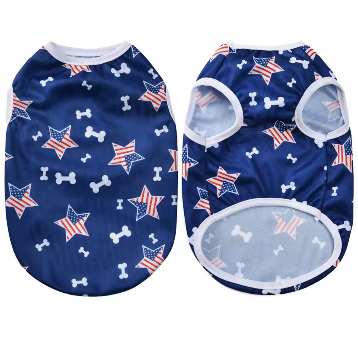 Small Medium Dog Independence Day Vest T-Shirt | 4th of July