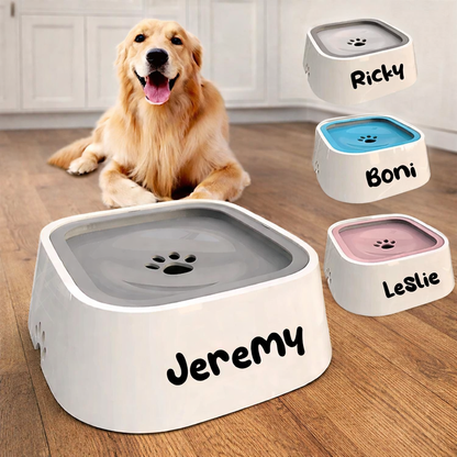 The Zero Splash™️- Customised Name Anti spill dog water bowl - Rover Rituals