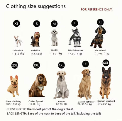 Water Proof Winter Sleeveless Dog Puffer Jacket: warm coat for all sizes XS-6XL | dog clothes