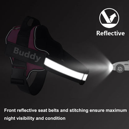 Personalized Reflective Dog Harness NO PULL