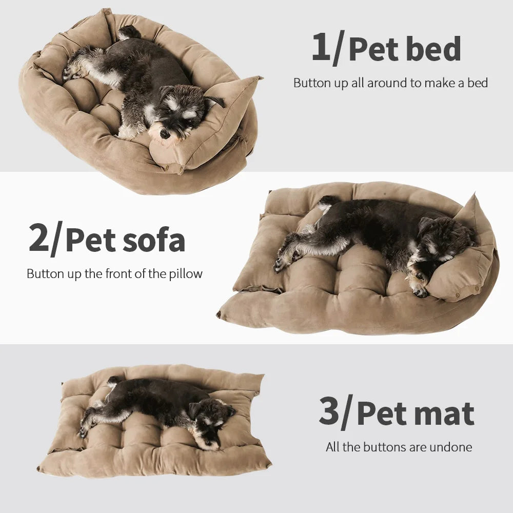 ComfyPup Bed | 3-in-1 Small to Medium Dog Bed Mat Sofa