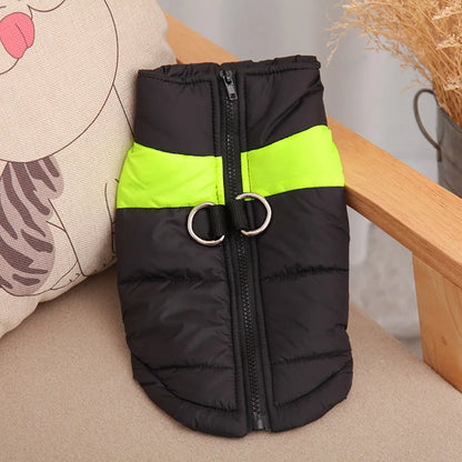 Water Proof Winter Sleeveless Dog Puffer Jacket: warm coat for all sizes XS-6XL | dog clothes