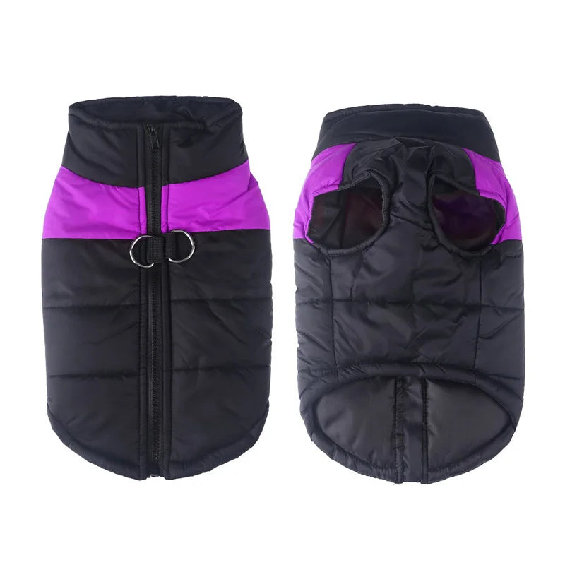 Water Proof Winter Sleeveless Dog Puffer Jacket: warm coat for all sizes XS-6XL | dog clothes