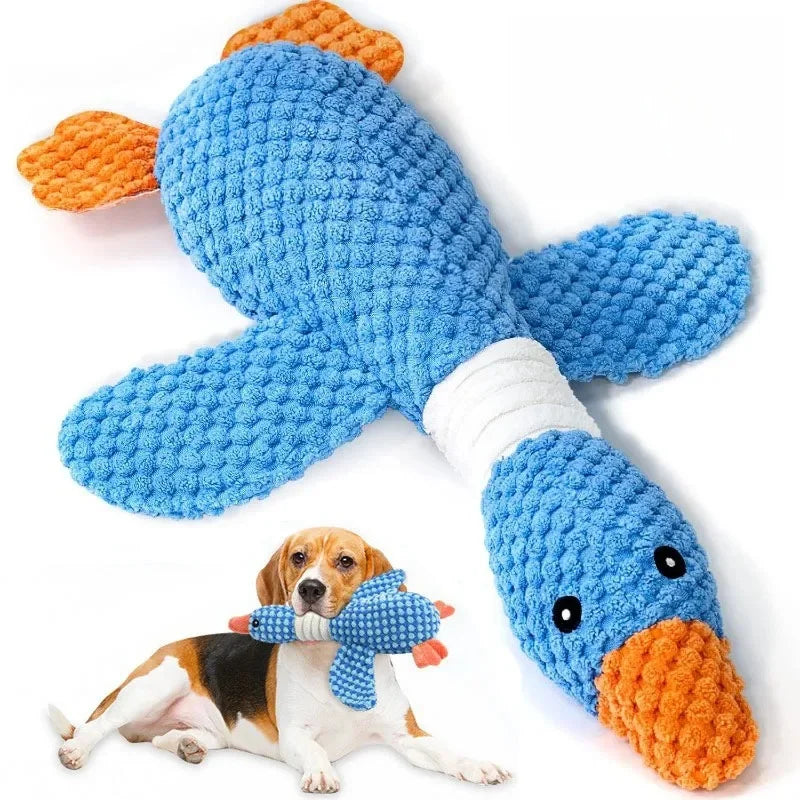 Plush Goose Dog Chew Toy | Soft Squeaky Toy for Dogs