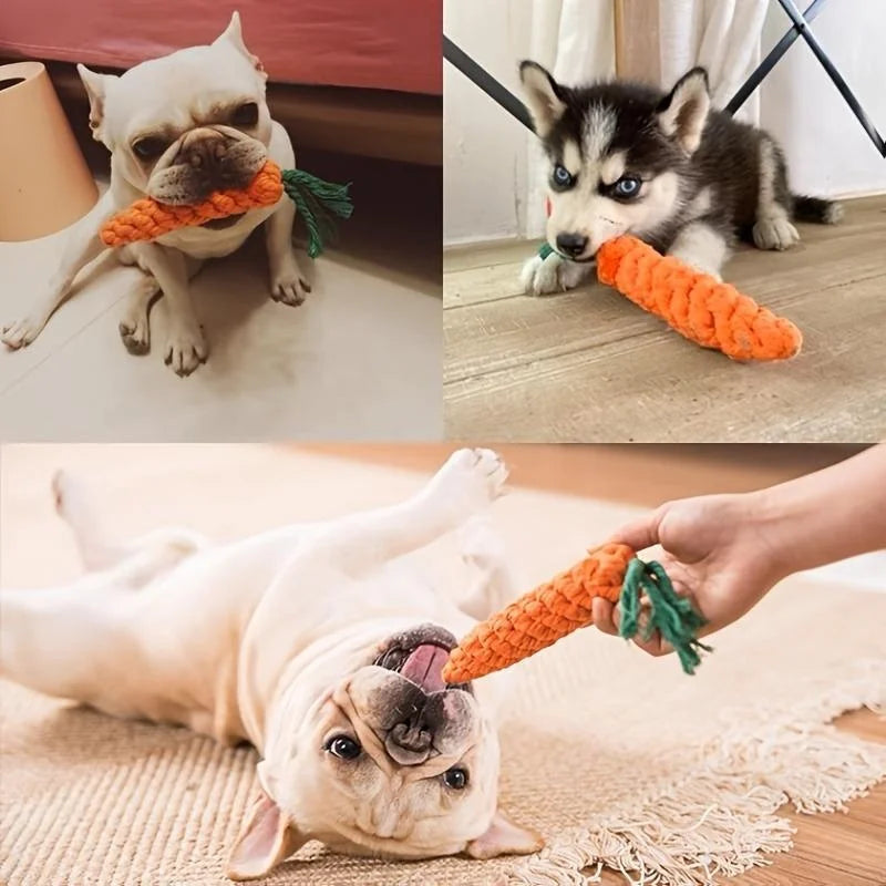 Anti-Anxiety Carrot Knot Chew Toy for Dogs | Durable Dog Toys - Rover Rituals