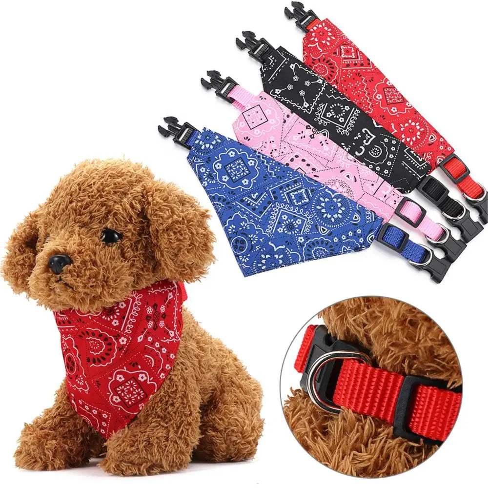 Dog Bandana Dog Scarf with buckle | Dog Clothes