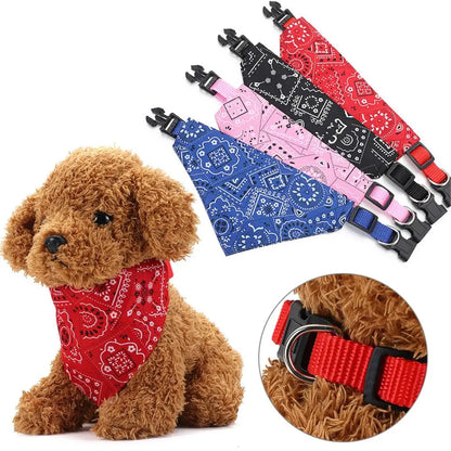 Dog Bandana Dog Scarf with buckle | Dog Clothes