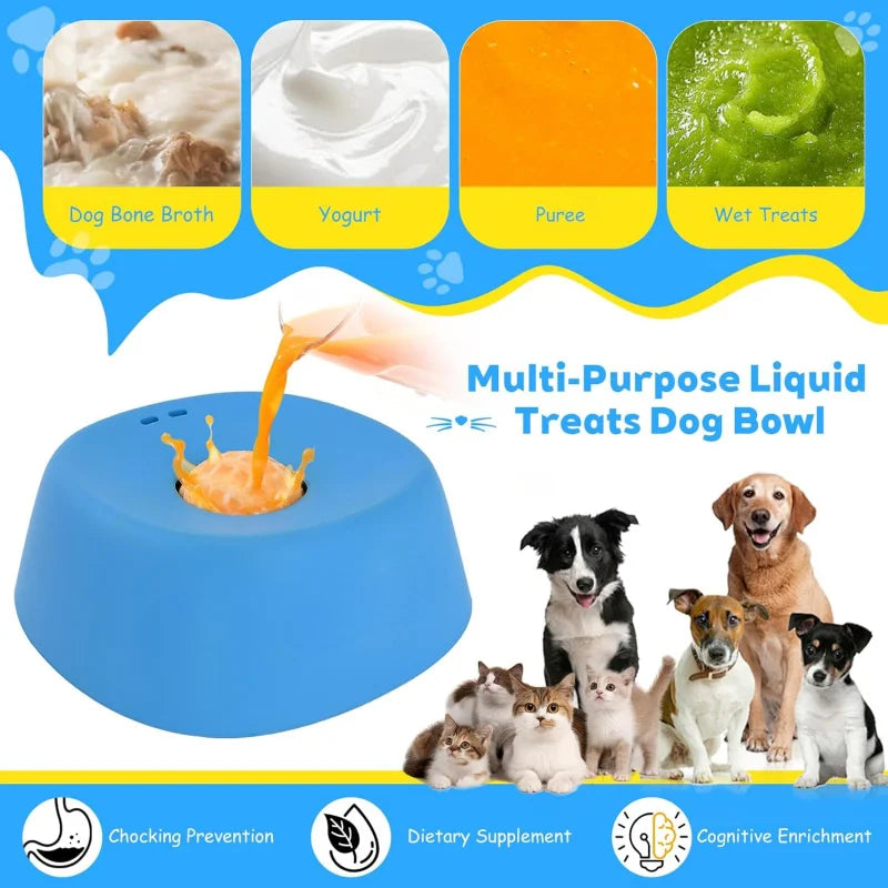 Anti-Anxiety Dog Slow Feeder Bowl Non-Slip Lick Toy - Rover Rituals