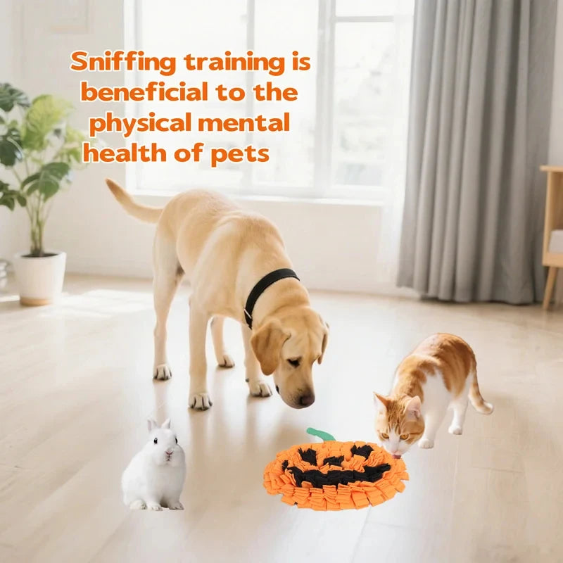 Pumpkin Snuffle Mat for Dogs - Halloween Slow Feeder