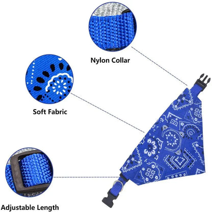 Dog Bandana Dog Scarf with buckle | Dog Clothes