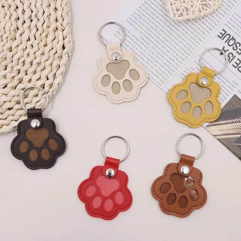 CheriFur Pet Hair Dog Memorial Gift Keychain Leather Keepsake