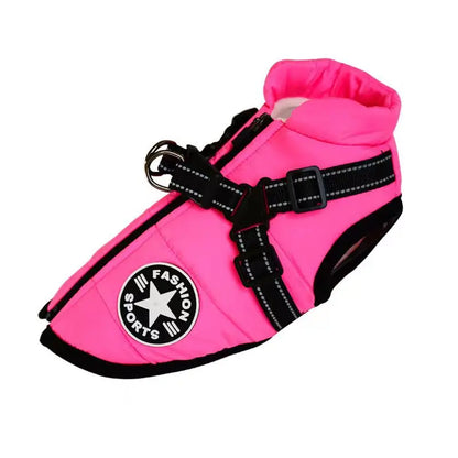 Dog Jacket With Harness Dog Clothes