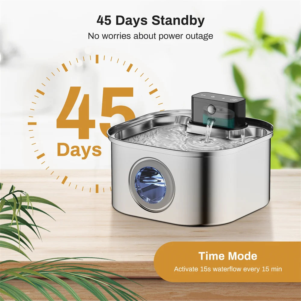 PurePaw™️Flow Automatic Dog Water Fountain 3.2L/0.85gal