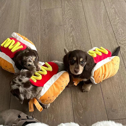 Adjustable Hot Dog Costume for Dogs and Cats