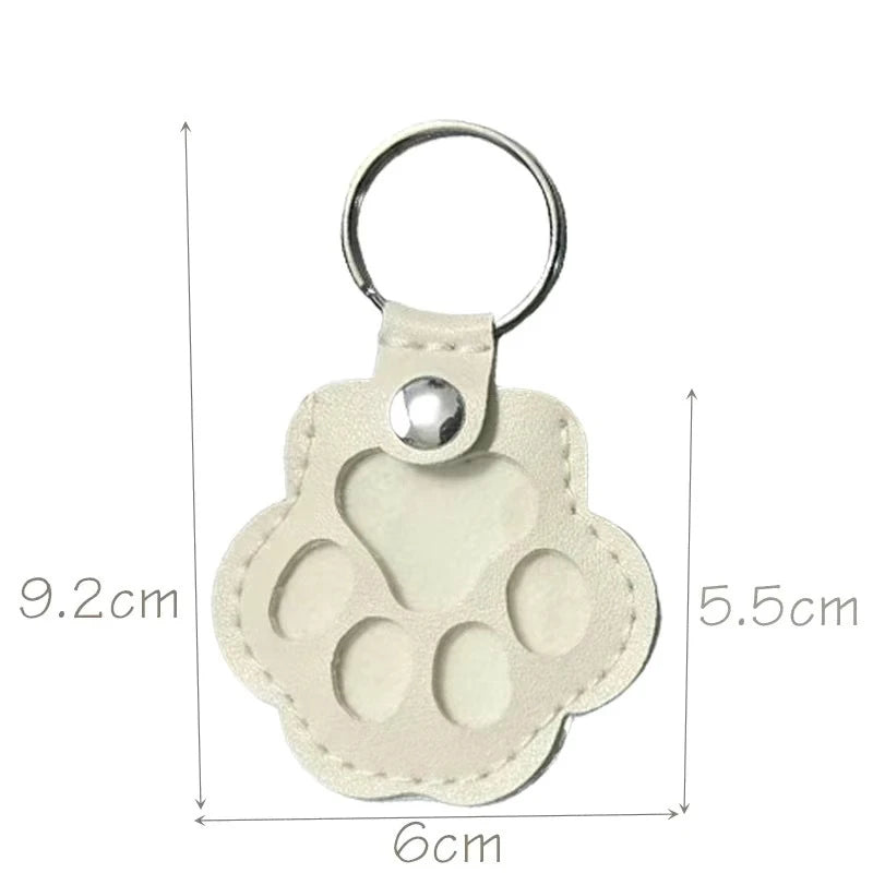 CheriFur Pet Hair Dog Memorial Gift Keychain Leather Keepsake