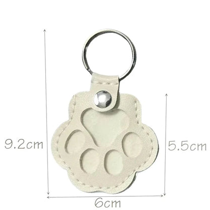 CheriFur Pet Hair Dog Memorial Gift Keychain Leather Keepsake