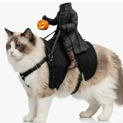 Headless Horseman Costume for Cats and Small Dogs