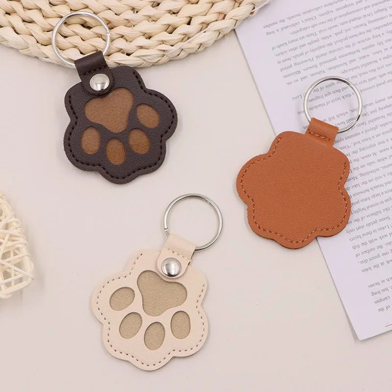 CheriFur Pet Hair Dog Memorial Gift Keychain Leather Keepsake