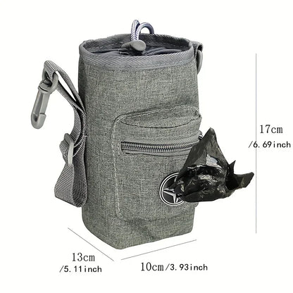 Bolsa de premios multifuncional para entrenamiento de perros con correa para el hombro