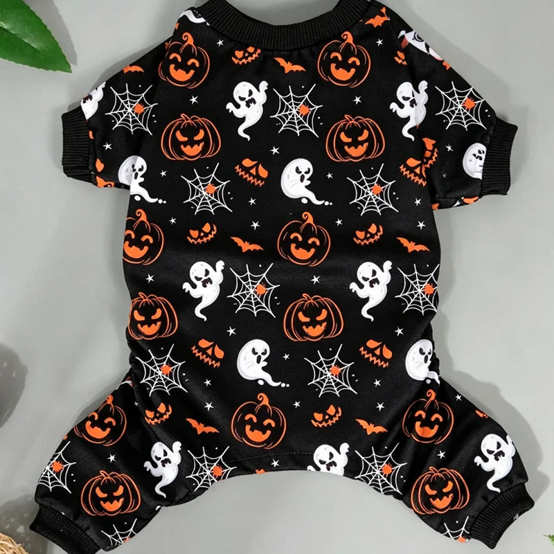 Dog Halloween Outfit Pajamas – Black Polyester Dog Costume