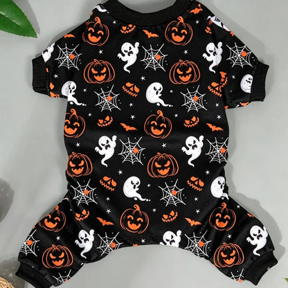 Dog Halloween Outfit Pajamas – Black Polyester Dog Costume