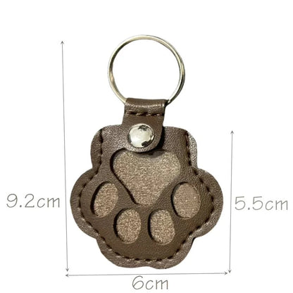 CheriFur Pet Hair Dog Memorial Gift Keychain Leather Keepsake