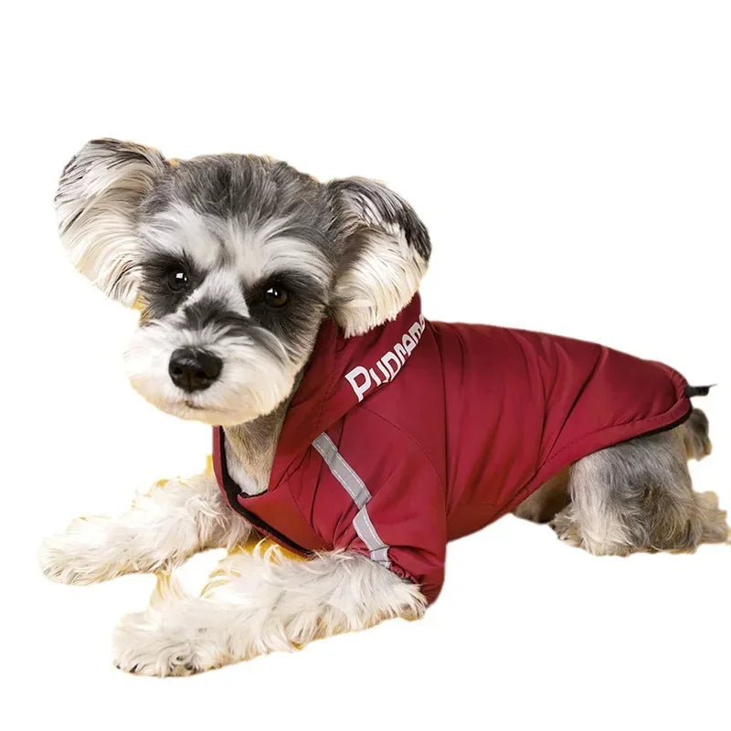 Winter Dog Reflective Waterproof Hooden Warm Coat Jacket for Small Medium Dogs | Dog Clothes