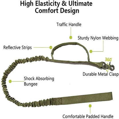 Durable Tactical Dog Collar and Leash Set