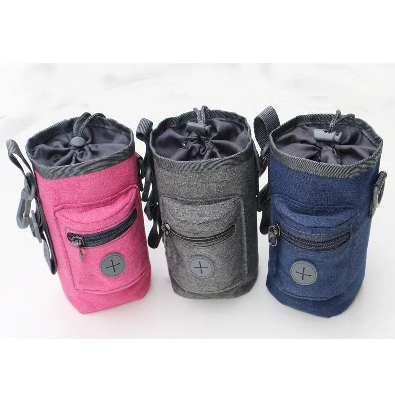 Multifunctional dog treat training bag with shoulder strap