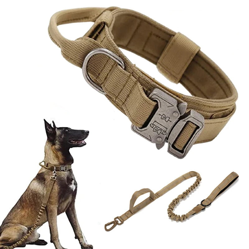 Durable Tactical Dog Collar and Leash Set