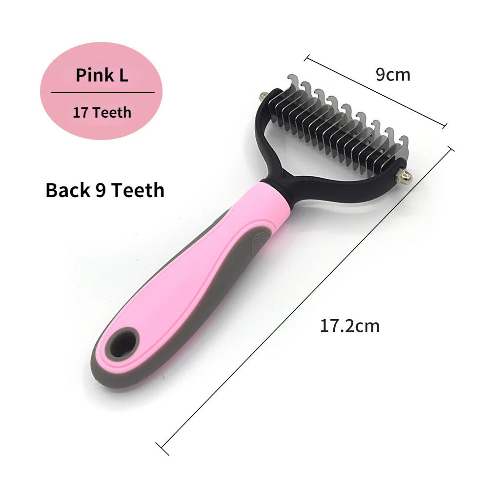 FurFlow™️Dog Deshedding Undercoat Rake Brush | Ultimate Dog Grooming Tool