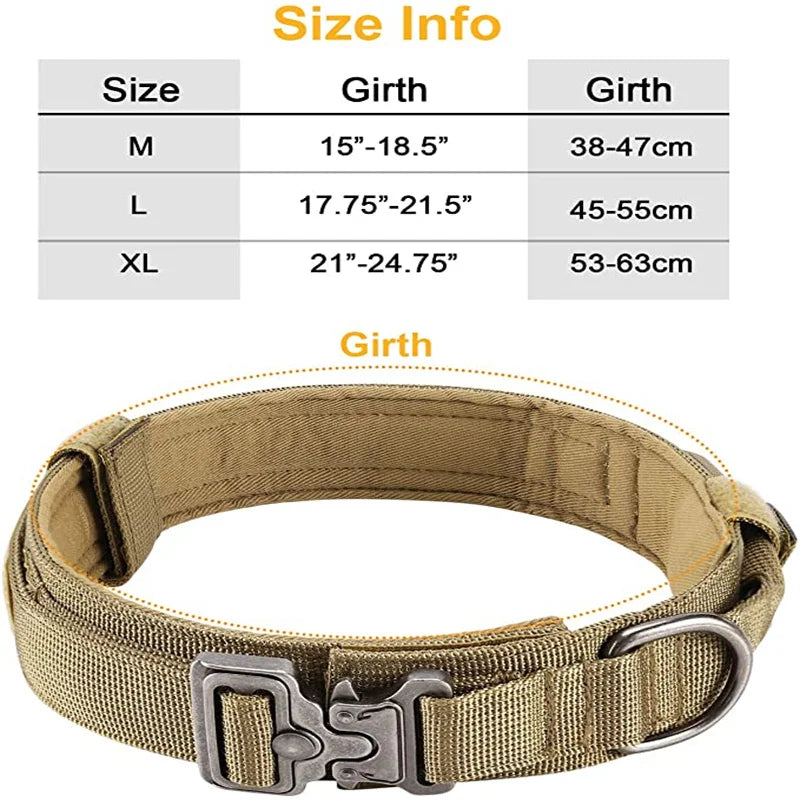 Durable Tactical Dog Collar and Leash Set