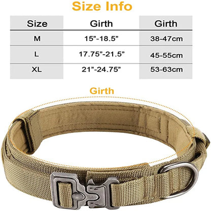 Durable Tactical Dog Collar and Leash Set