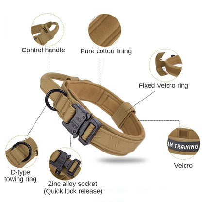 Durable Tactical Dog Collar and Leash Set