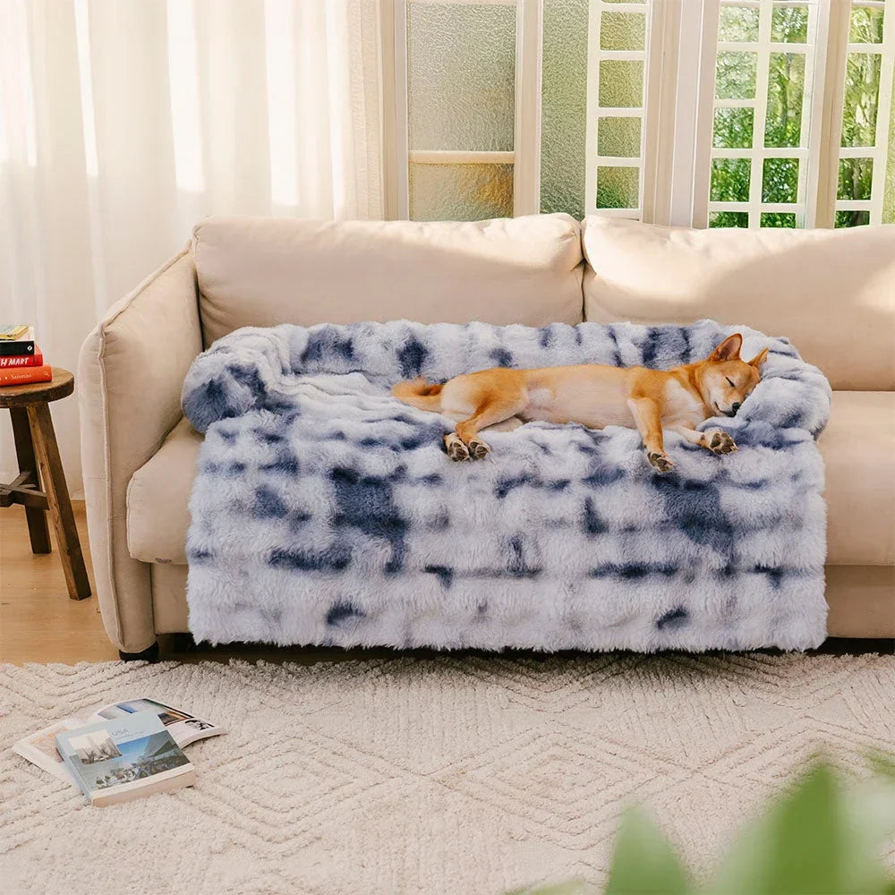 Rover Rituals | Plush Dog Bed Soft Plush Dog Pad, Sofa Couch Pet Furniture Protector Cover, Washable, Blanket Cushion Dog