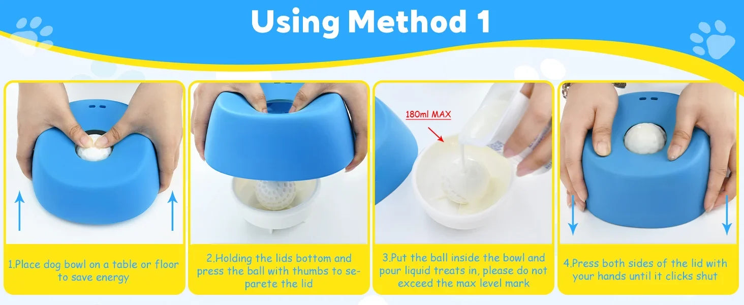Anti-Anxiety Dog Slow Feeder Bowl Non-Slip Lick Toy - Rover Rituals