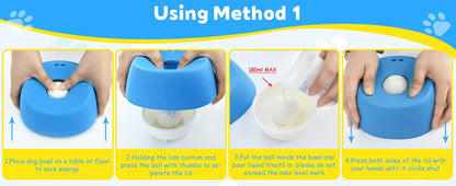 Anti-Anxiety Dog Slow Feeder Bowl Non-Slip Lick Toy - Rover Rituals