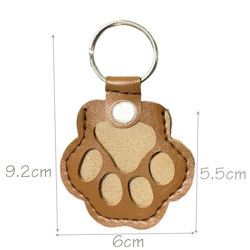 CheriFur Pet Hair Dog Memorial Gift Keychain Leather Keepsake
