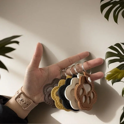 CheriFur Pet Hair Dog Memorial Gift Keychain Leather Keepsake