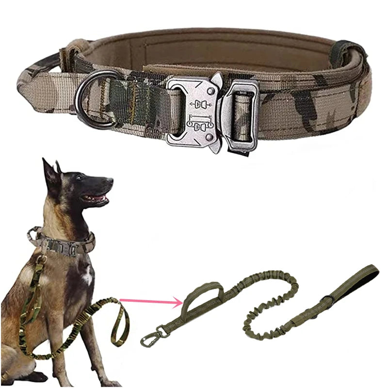 Durable Tactical Dog Collar and Leash Set