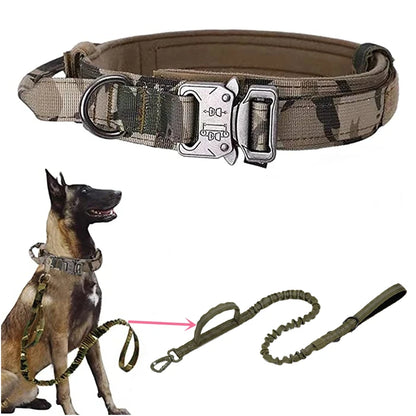 Durable Tactical Dog Collar and Leash Set