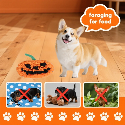 Pumpkin Snuffle Mat for Dogs - Halloween Slow Feeder