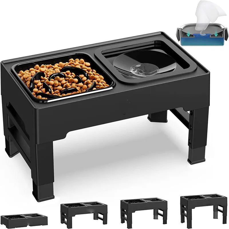 Elevated Dog Bowl Stand | Elevated Dog Bowl | Dog Slow Feeder Bowl