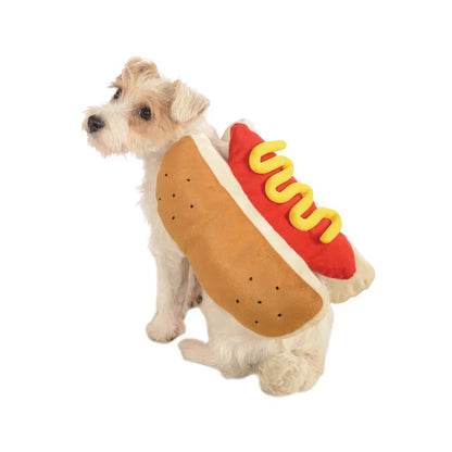 Adjustable Hot Dog Costume for Dogs and Cats