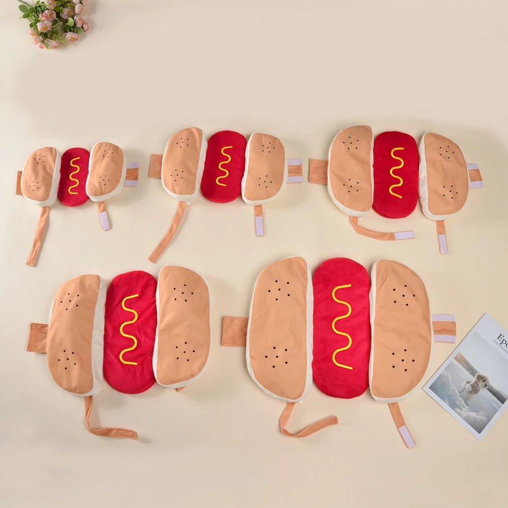 Hot Dog Halloween Costume for Small Dogs and Cats