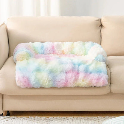 Rover Rituals | Plush Dog Bed Soft Plush Dog Pad, Sofa Couch Pet Furniture Protector Cover, Washable, Blanket Cushion Dog