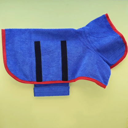 Dog Bathrobe Dog Bath Towel Coat Quick Dry Microfibre | Dog Clothes