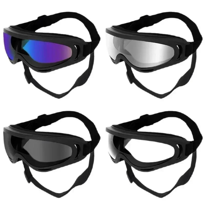 Pet Goggles Adjustable Anti UV Glare Windproof Sunglasses for Dogs Outdoor Hiking Running Beach All Breeds Eye Protection Black - Rover Rituals